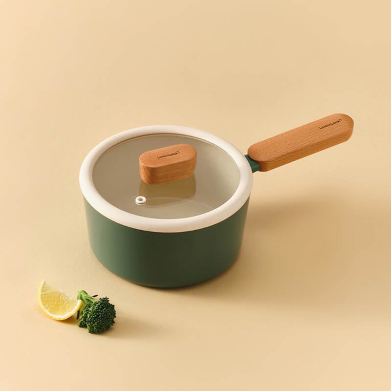 Nồi chống d&iacute;nh LocknLock Suit Sage IH phủ sứ ceramic d&ugrave;ng được bếp từ, bếp gas, bếp hồng ngoại v&agrave; bếp điện image number null